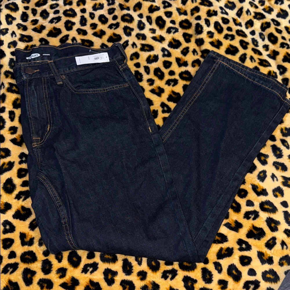 Old Navy Men's Deep Indigo Straight Jeans